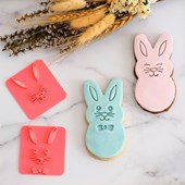 Bunny Face Emboss 3D Printed Cookie Stamp Set (2 pce)