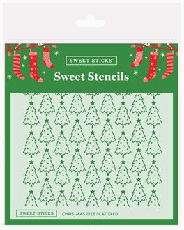 Christmas Trees Cookie Stencil