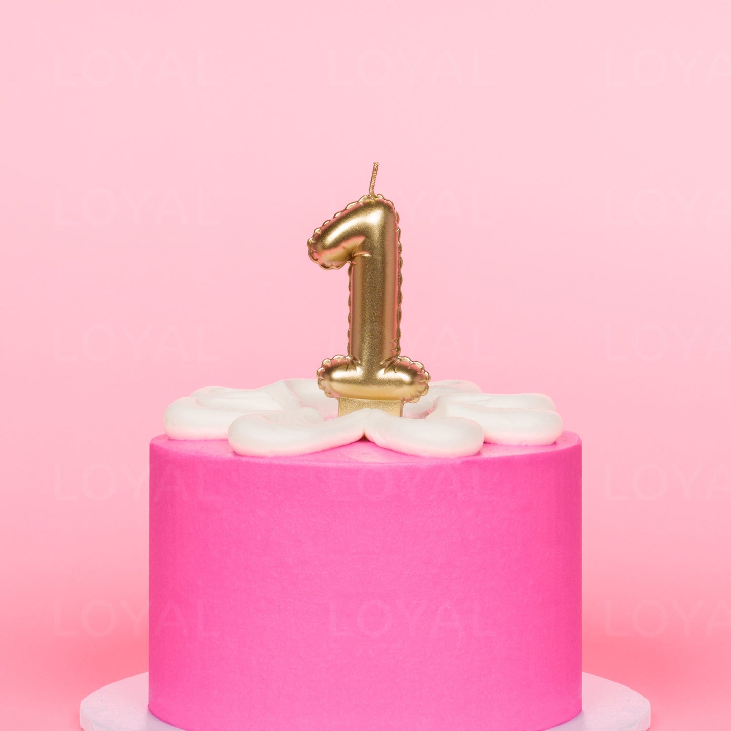 LOYAL Balloon Number Candle Gold 1