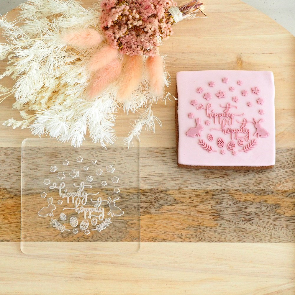 Hippity Hoppity Raise It Up / Deboss Cookie Stamp