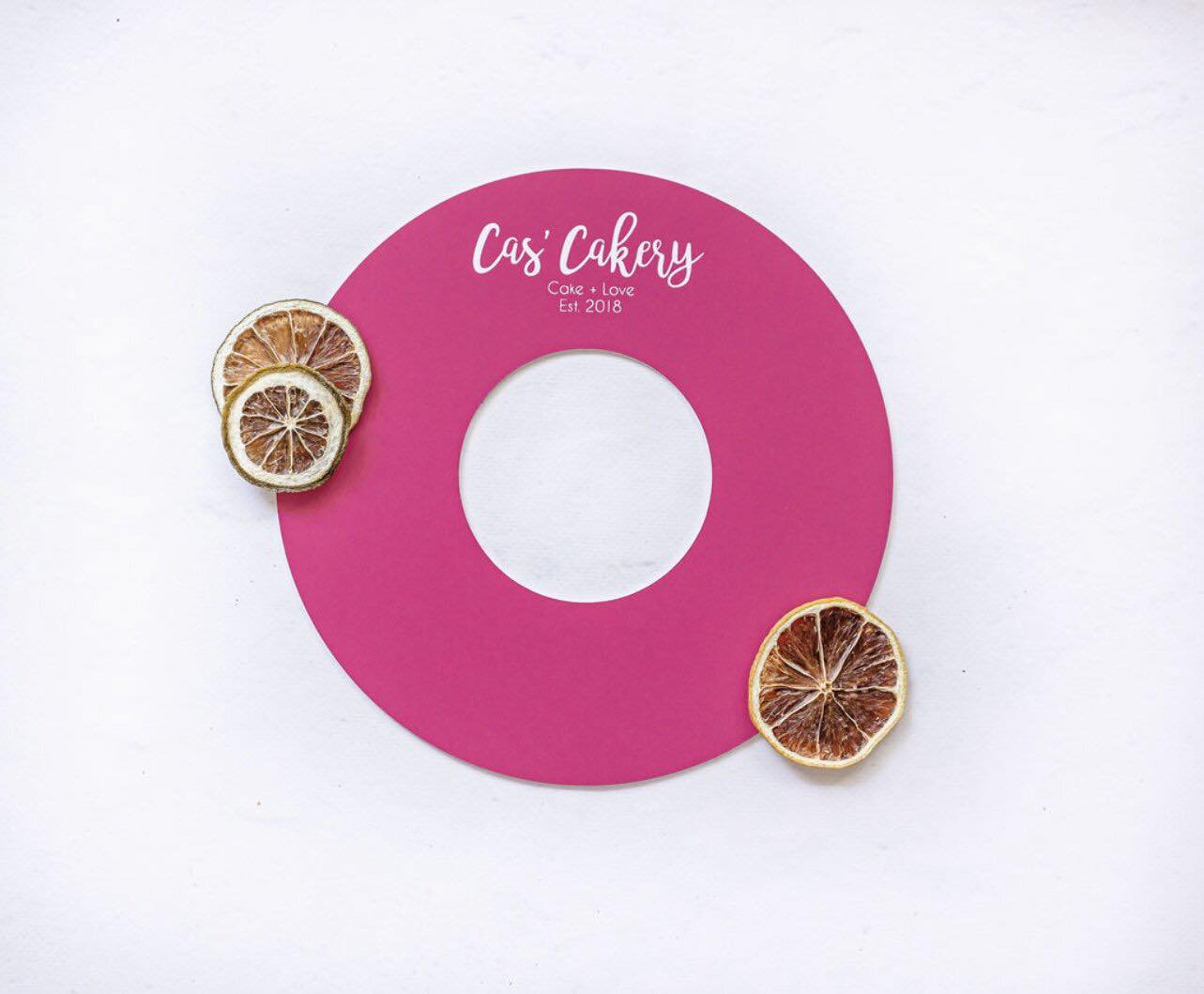 Cas' Cakery Mini Size Template - Wreath