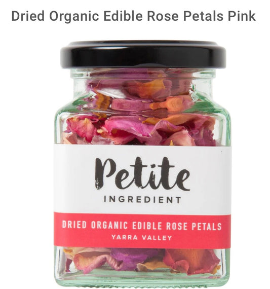 Petite Ingredients - Dried Organic Edible Rose Petals Pink