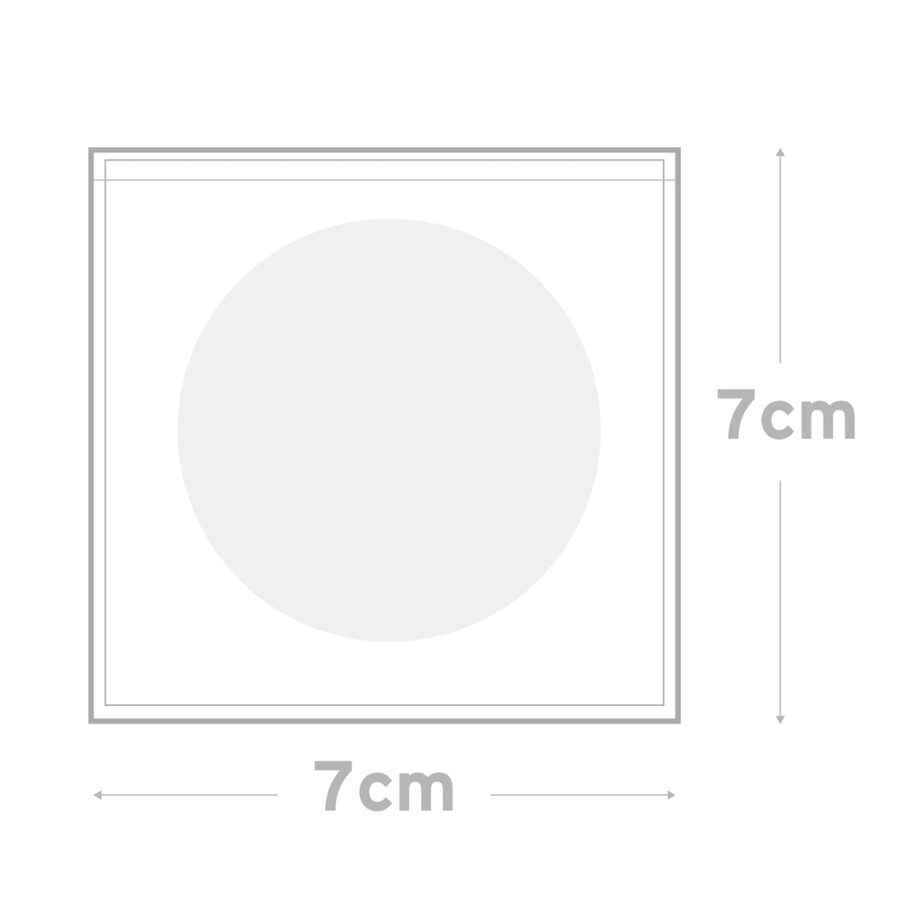 Peel & Seal Bag Pkt 12 - 7cm x 7cms