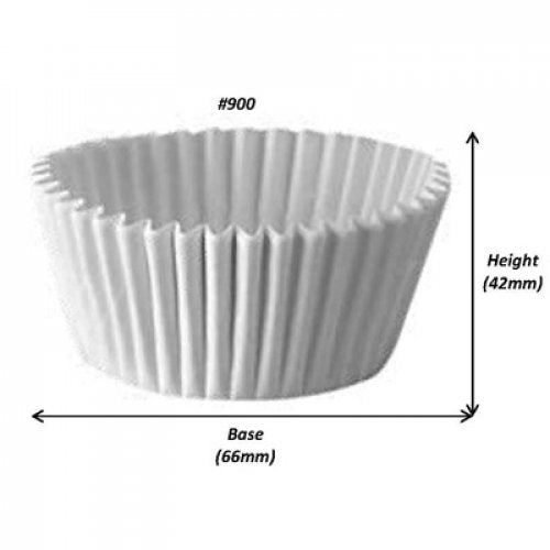 Muffin White #900 (65 x 38mm) Pack 500