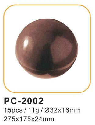 15 CAVITY - SMALL HEMISPHERE POLYCARBONATE MOLD