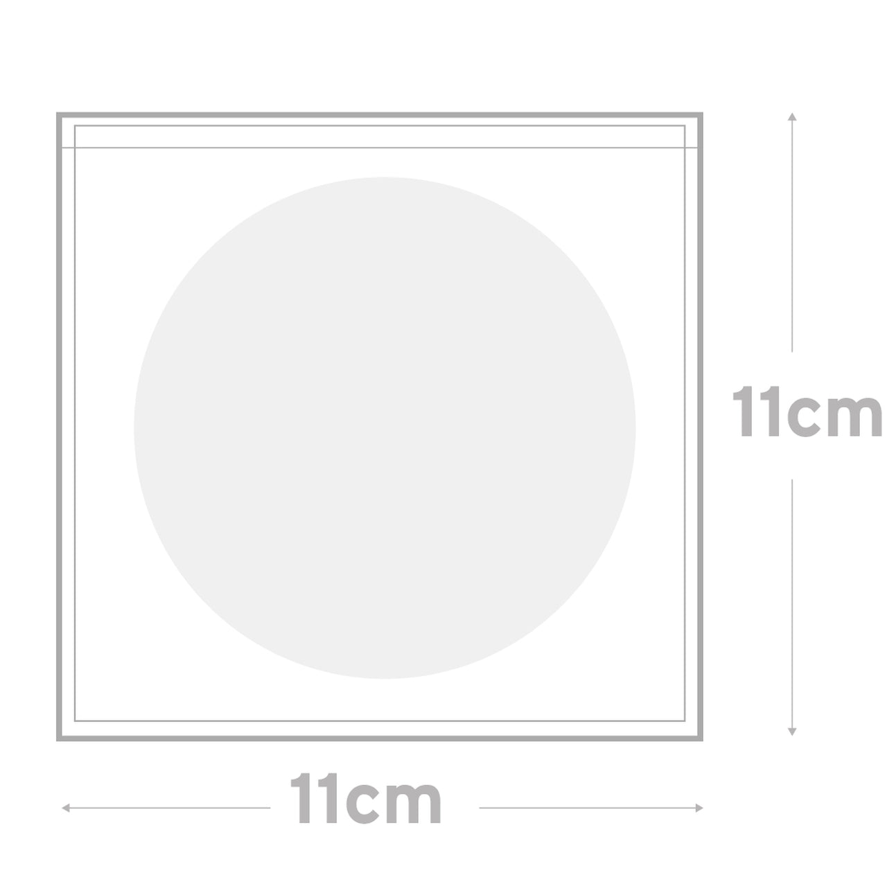 Peel & Seal Bag Pkt 100 - 11 x 11 cm