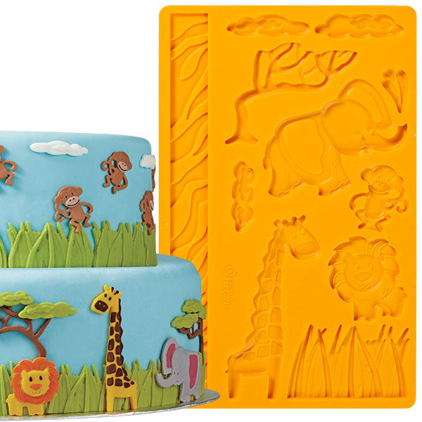 Jungle Pals Fondant and gum paste mould