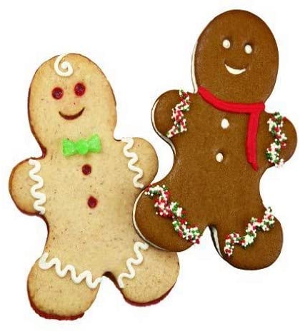 Wilton Holiday Giant Gingerbread Boy Cookie Cutter, Set of 2