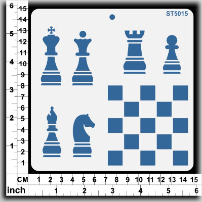 ST5015 Stencil Chess Pieces