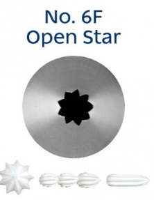 LOYAL No. 6F PIPING TIP MEDIUM OPEN STAR