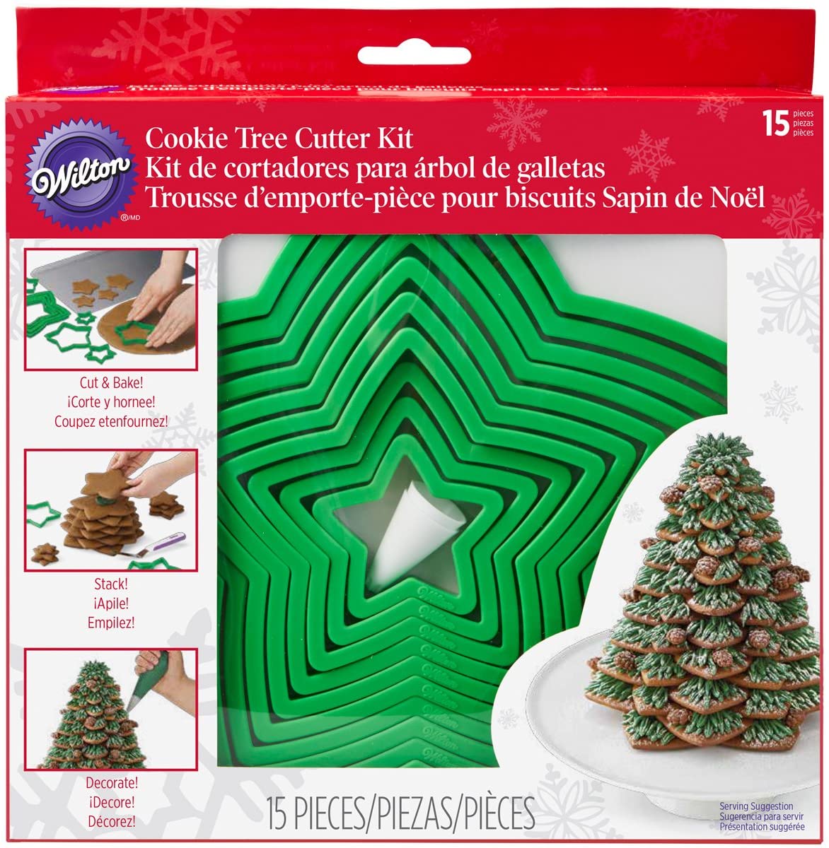 Wilton Gingerbread Cookie Tree Cutter Set