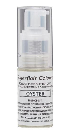 POWDER PUFF GLITTER DUST OYSTER - SUGARFLAIR PUMP SPRAY - 10G