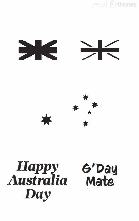 Australian Stars Stencil