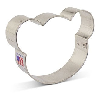 Bear Face Cookie Cutter - Tin
