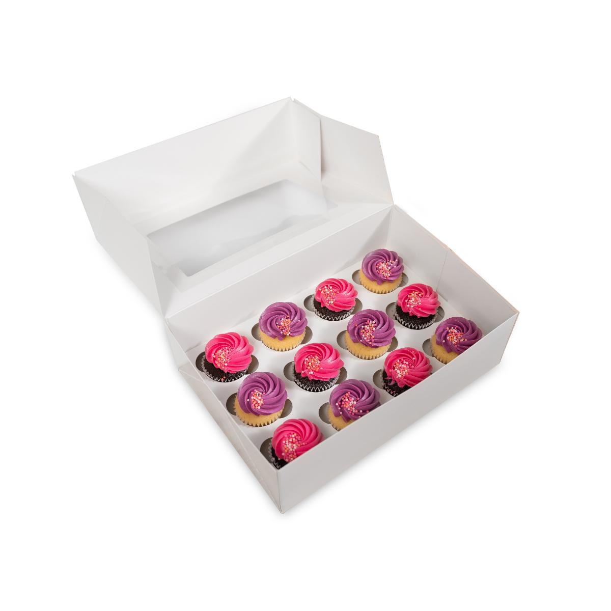 LOYAL 12 CAVITY MINI CUPCAKE BOX + INSERT