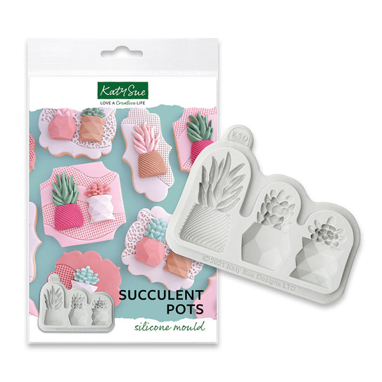 Succulent Pots Silicone Mould - Katy Sue Mould