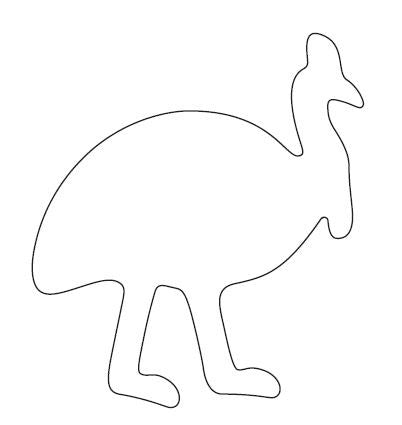 Cassowary Stainless Steel Cookie Cutter