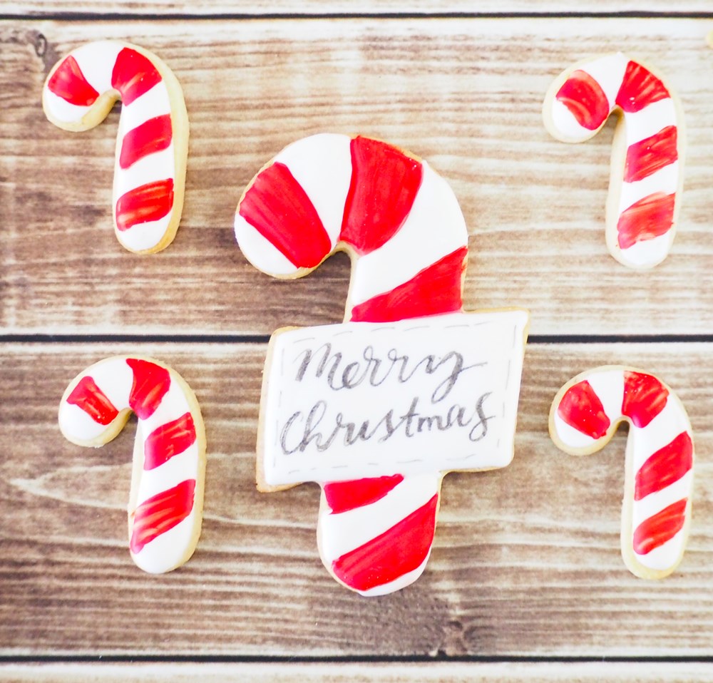 Candy Cane with Sign Stainless Steel Cookie Cutter by Velvetier