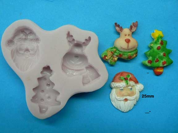 SANTA, RUDOLF AND TREE MOULD