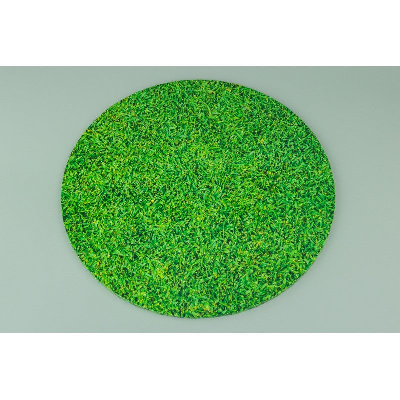 12inch - ROUND GRASS PATTERN MASONITE CAKE BOARD