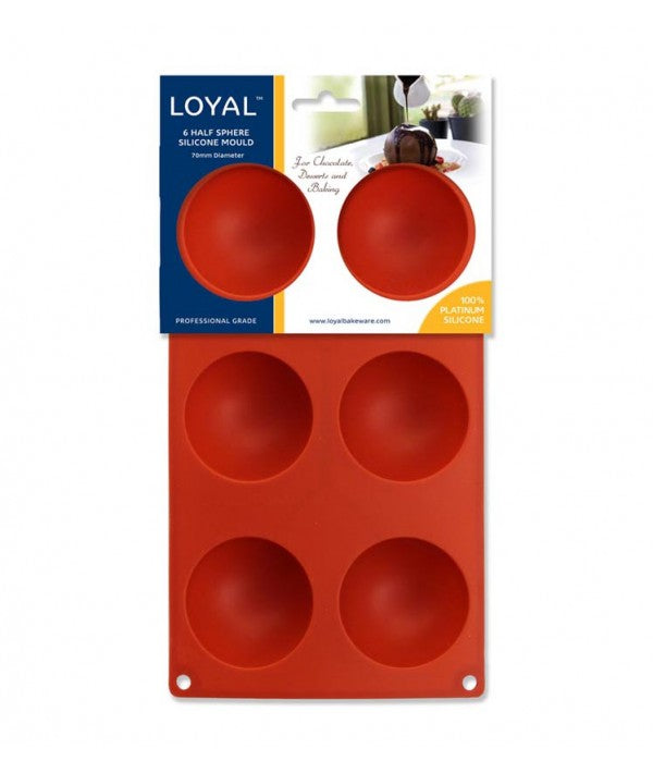 Loyal HALF SPHERE SILICONE MOULD - 6 CAVITY