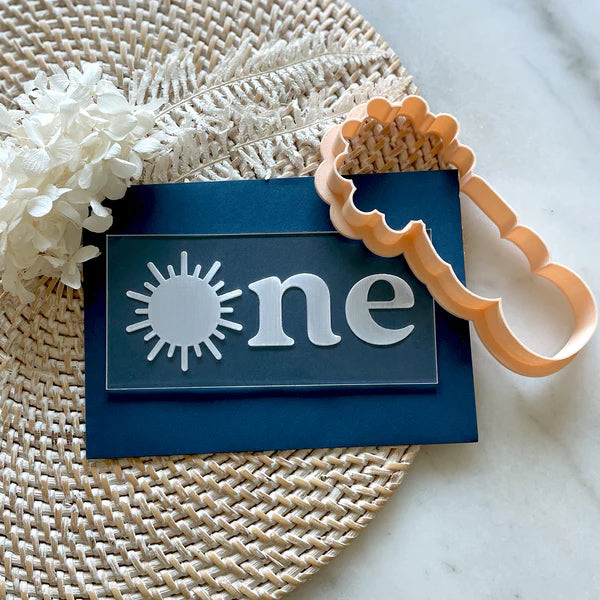 Sun One Cutter & Debosser Set (Little Biskut) Custom Cookie Cutters