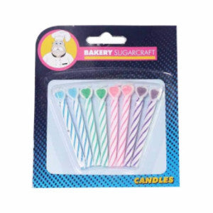 8 MINI HEARTS CANDLES