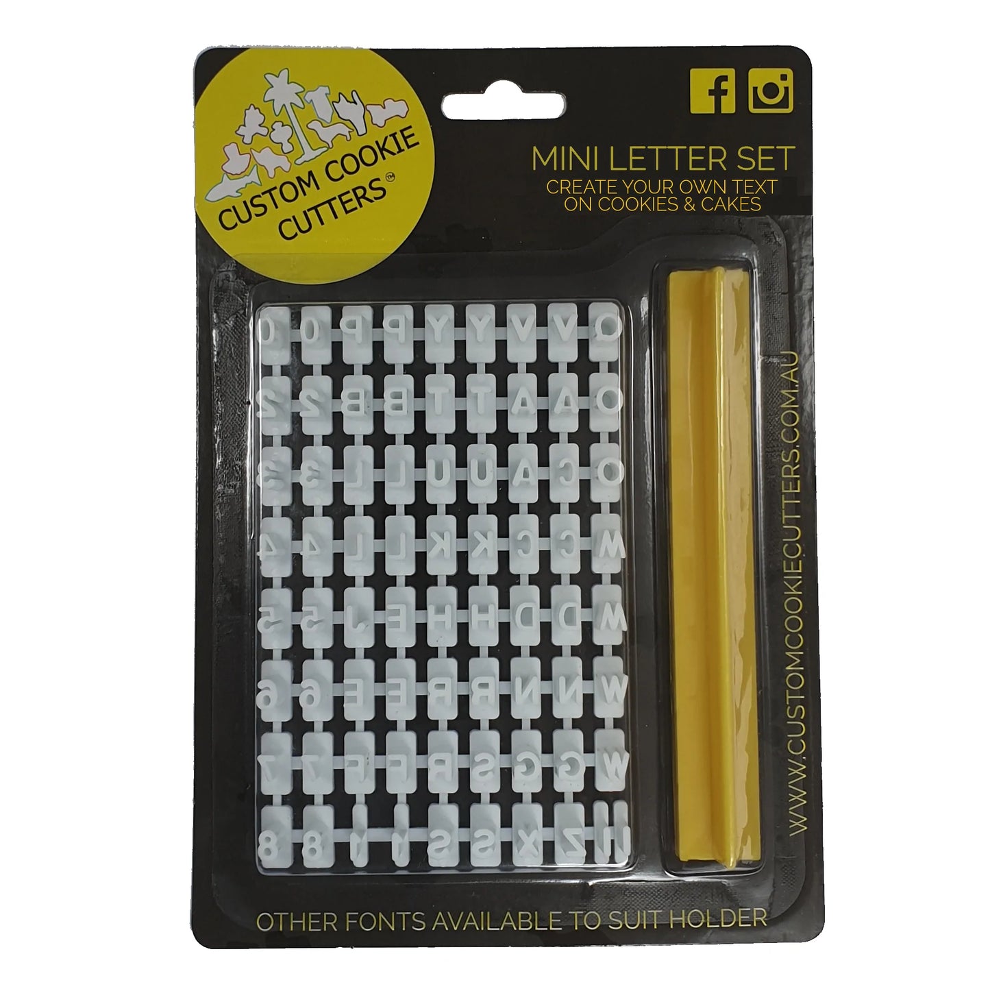 Mini Letter Set - Custom Cookie Cutters