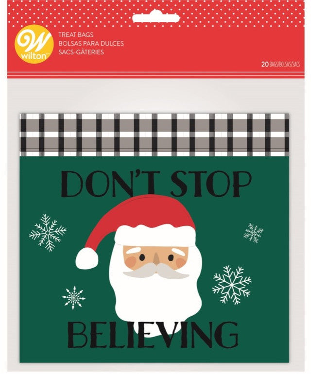 Wilton Santa Resealable Treat Bags