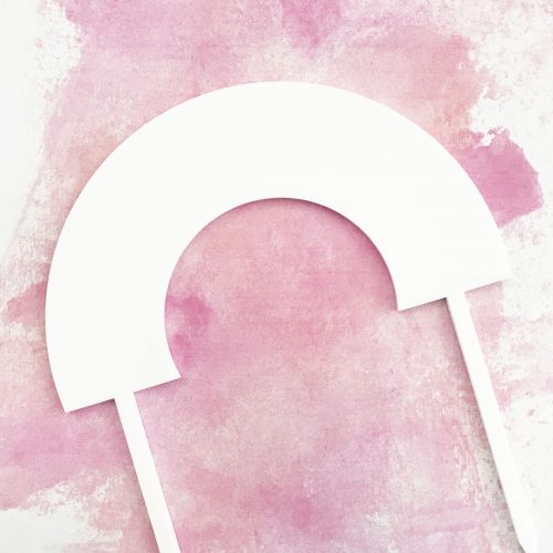 Rainbow DIY Cake Topper - CLEAR