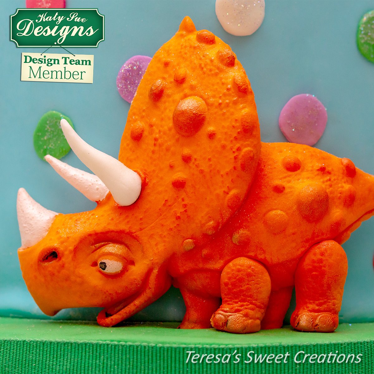 Triceratops Silicone Mould - Katy Sue Mould