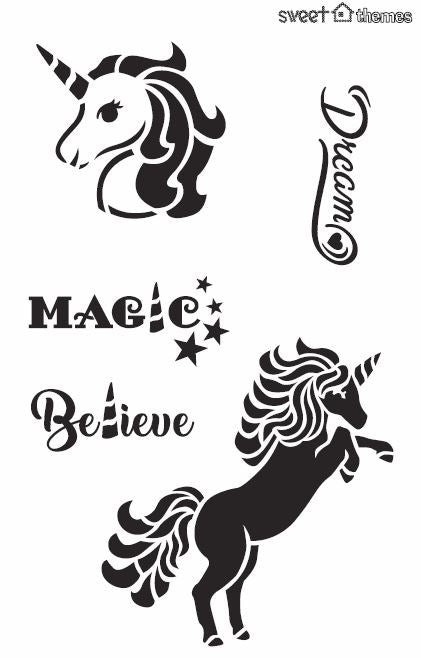 Unicorn Stencil