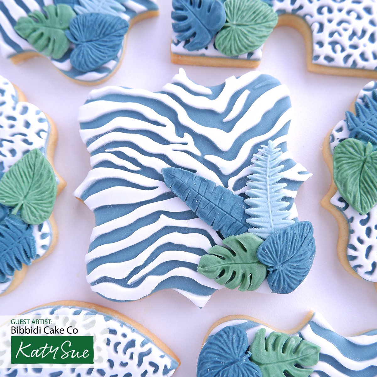 Mini Jungle Leaves Silicone Mould - Katy Sue Mould