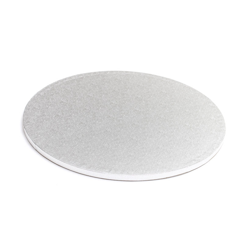 14" ROUND DRUM CAKE BOARD (SILVER) - 14" ROUND