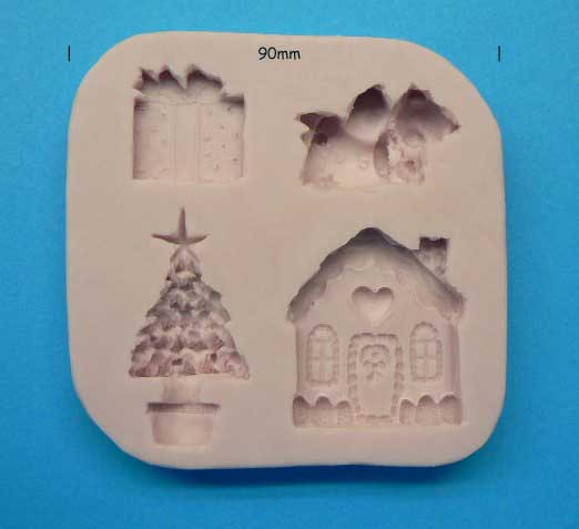 CHRISTMAS DECORATION MOULD - 4 NOVELTIES