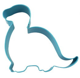 D.LINE BRONTOSAURUS BABY COOKIE CUTTER 11.4CM - BLUE