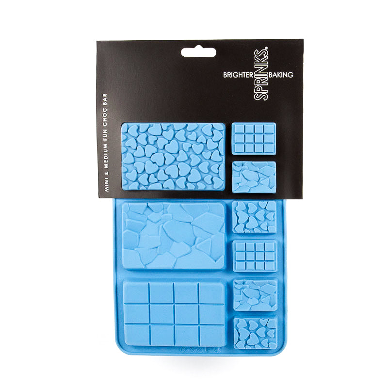 SPRINKS SILICONE MOULD - MINI & MEDIUM FUN CHOC BAR
