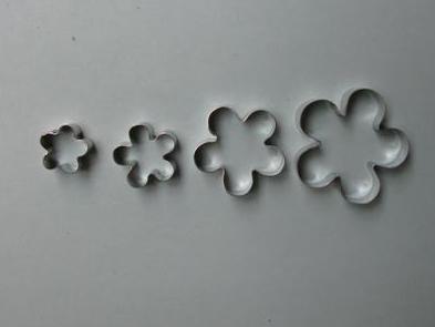 Blossom set of 4 18,25,30,40mm Cutter Set - c522