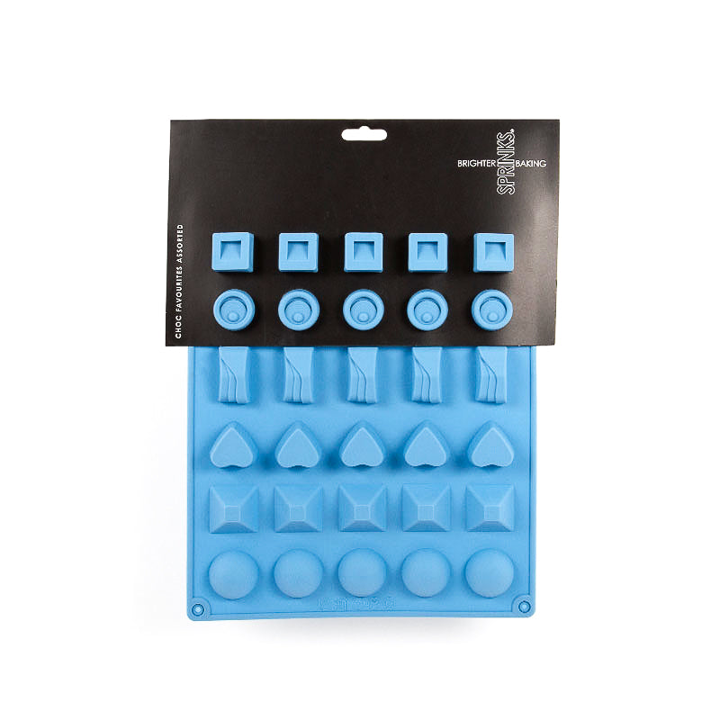 SPRINKS SILICONE MOULD - CHOC FAVOURITES ASSORTED