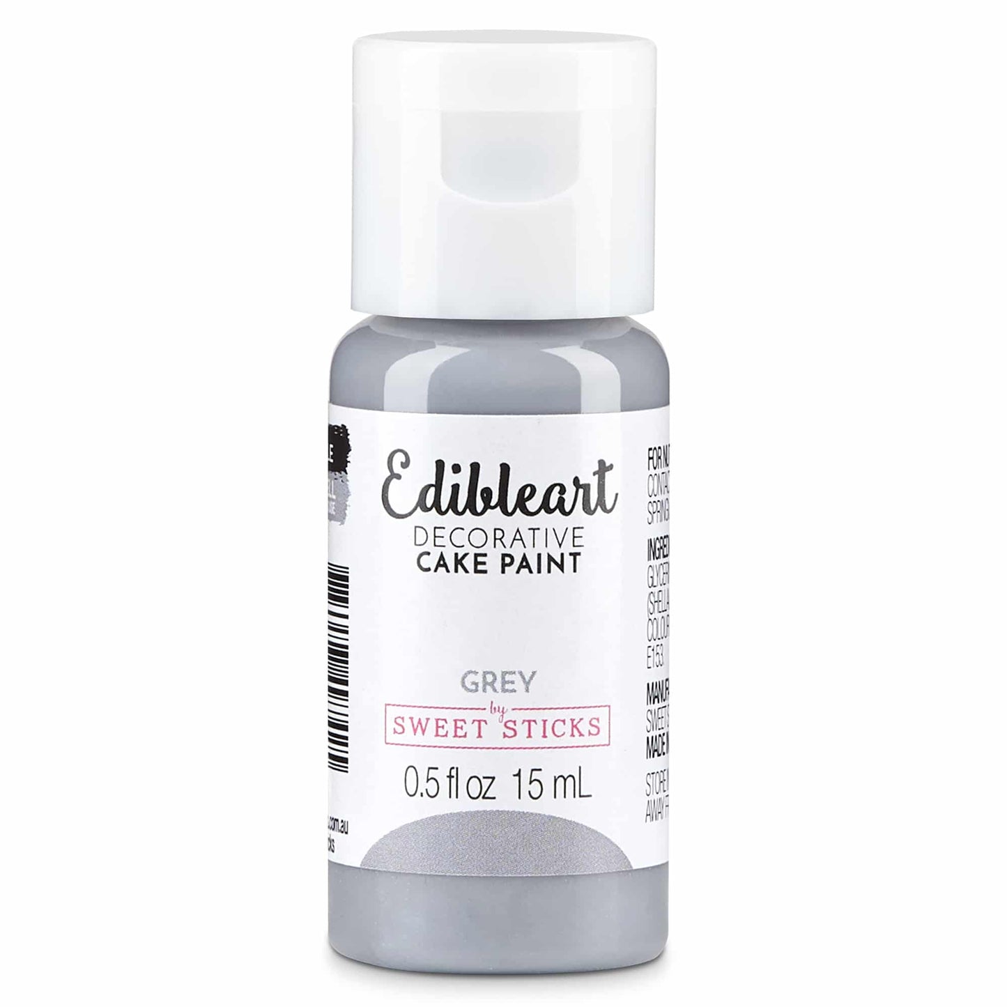 Grey Sweet Sticks Edible Art Decorative Paint 15ml