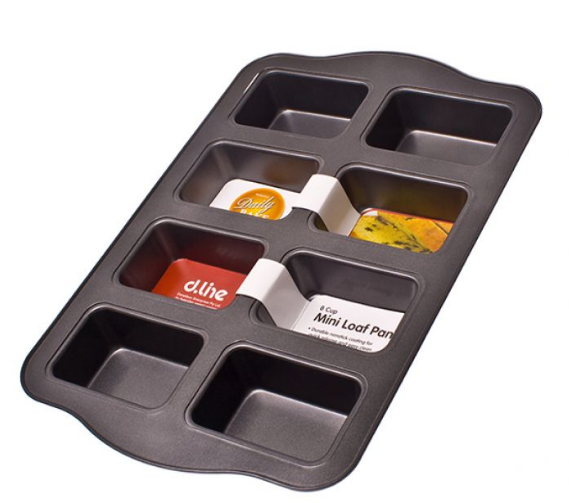 DAILY BAKE NON-STICK 8 CUP MINI LOAF PAN