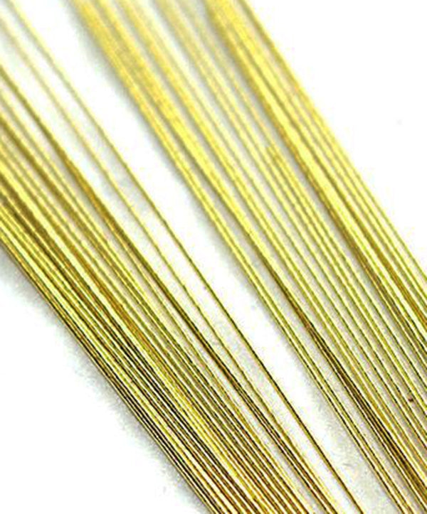 METALLIC GOLD FLOWER WIRES - 24 GAUGE - 50PK