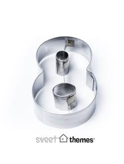 Number 8 Stainless Steel Cookie Cutter