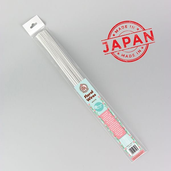 WHITE FLORAL WIRES - 20 GAUGE - 50PK