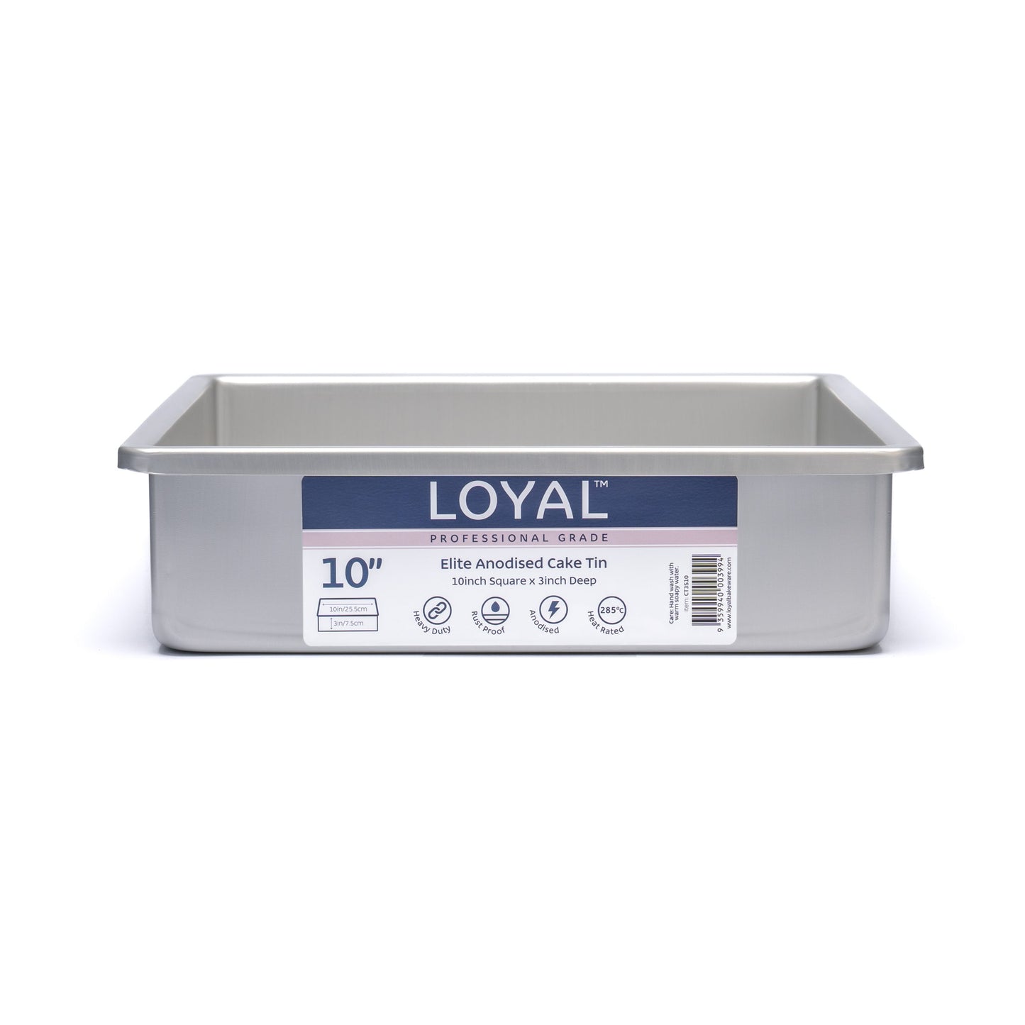 LOYAL Elite Anodised Cake Tin Square (10in)