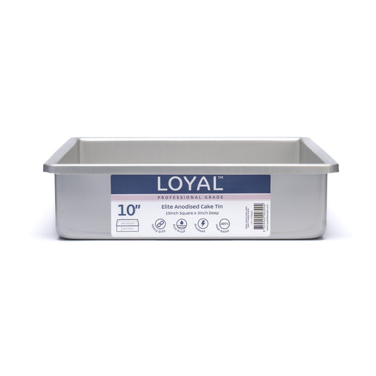 LOYAL Elite Anodised Cake Tin Square (10in)