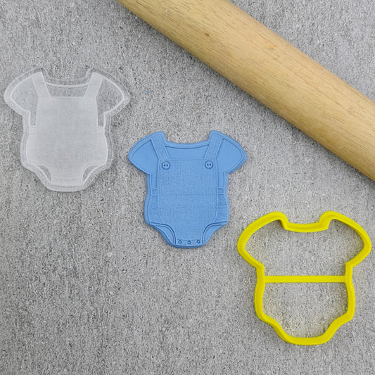 Baby Romper Debosser & Cutter Set - Custom Cookie Cutters