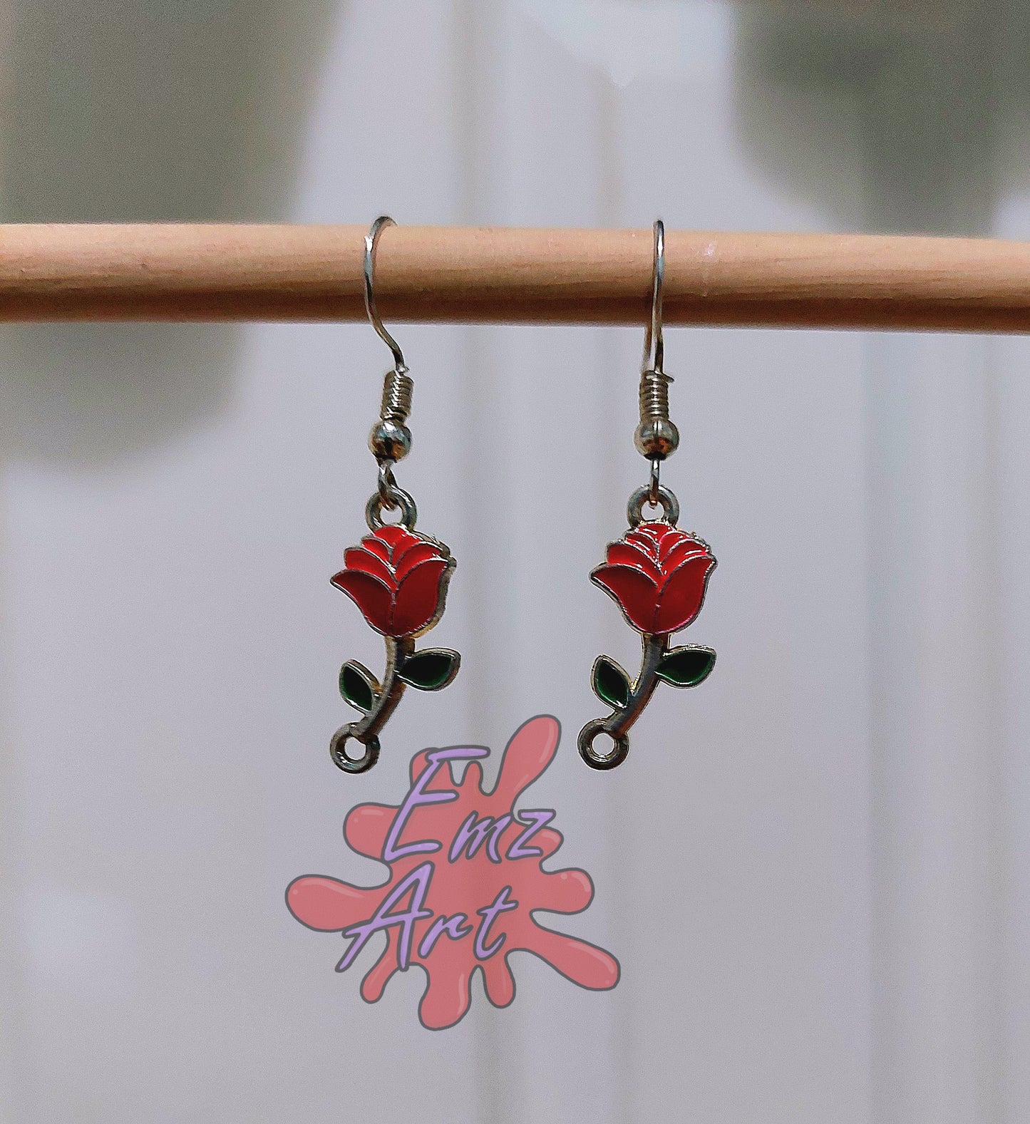 Rose Drop Earring - EmzArt