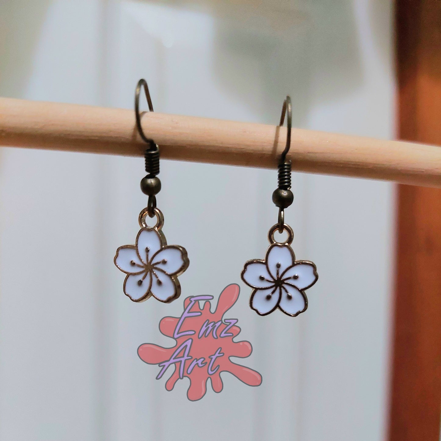 Cherry Blossom Drop Earring - EmzArt