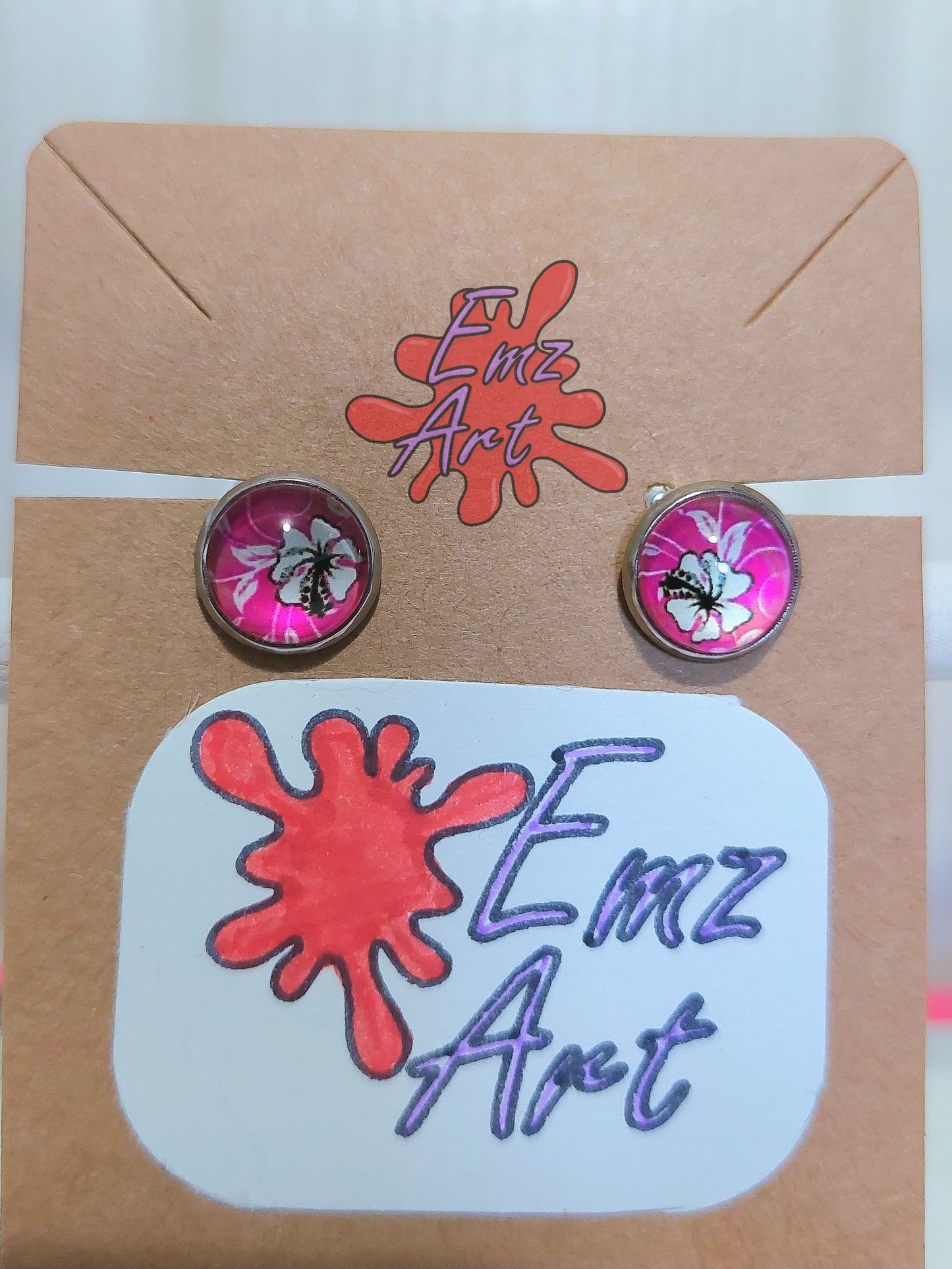 Flower CLIP-ON Earrings - EmzArt